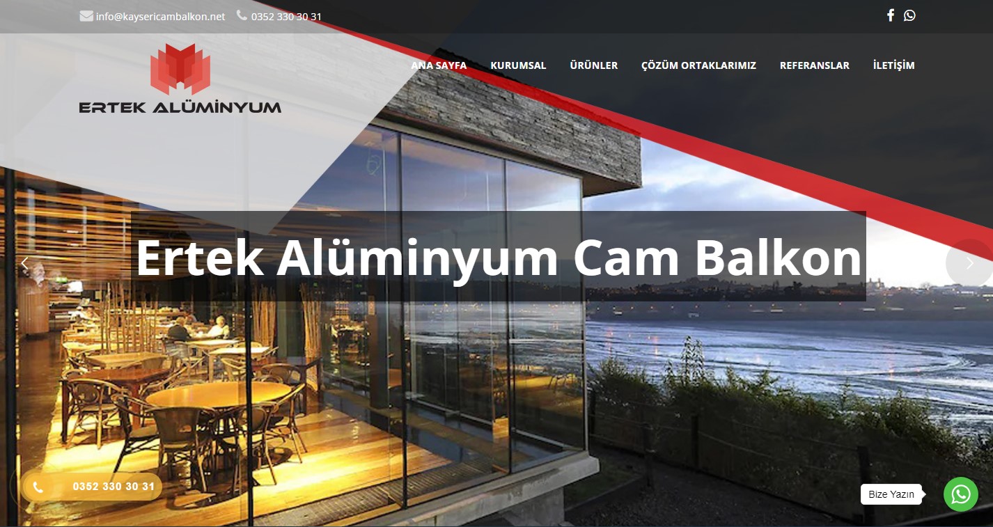 Kayseri Cam Balkon Ertek Alüminyum Doğrama Kayseri Alüminyum Korkuluk Kayseri Cam Balkon Ertek Alüminyum Doğrama Kayseri Alüminyum Korkuluk